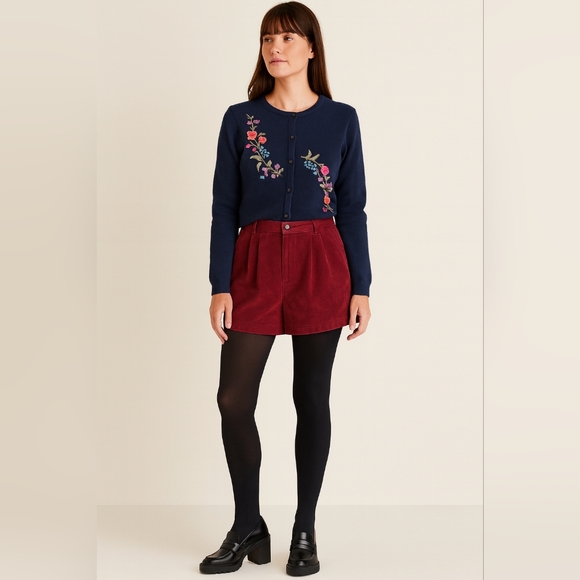 Vintage Marisa Christina Embroidered Cardigan | Size M | Ramie Cotton Blend - Picture 2 of 9